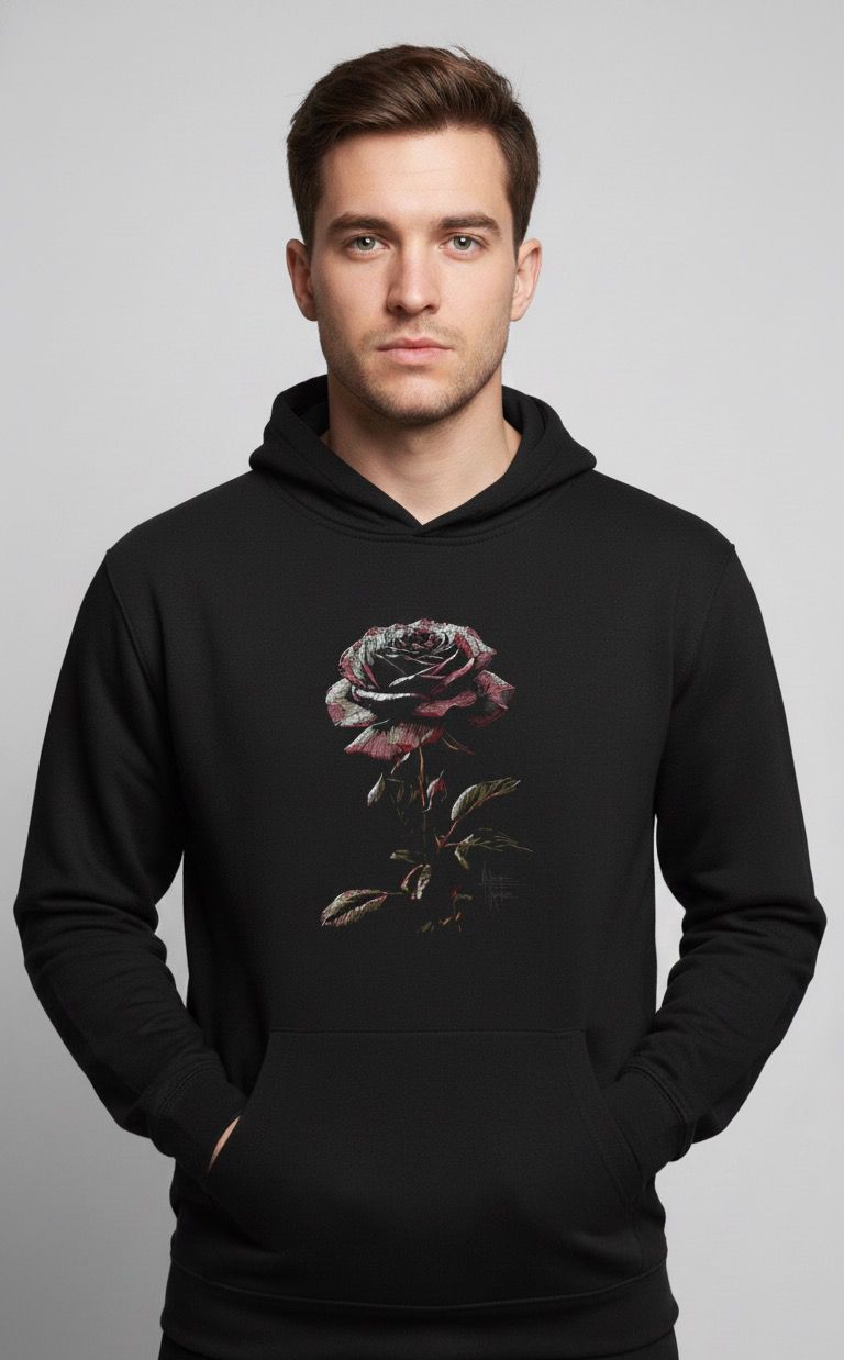 Silent Rose over-Sized Hoodie