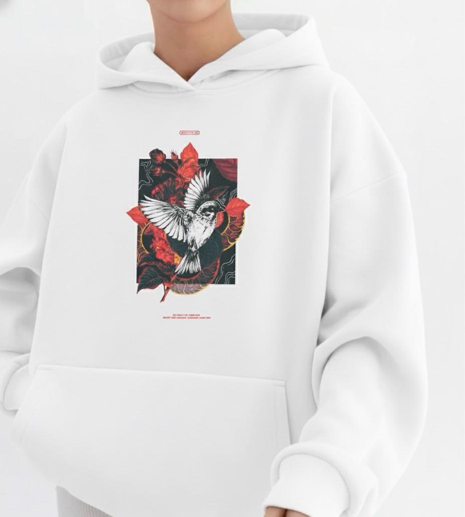 Bird over-Sized Hoodie