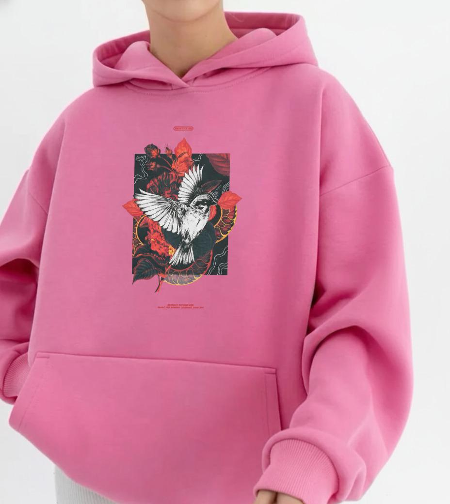 Bird over-Sized Hoodie